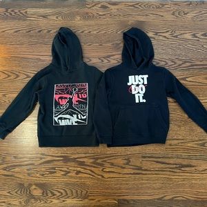 2 Nike Hoodies